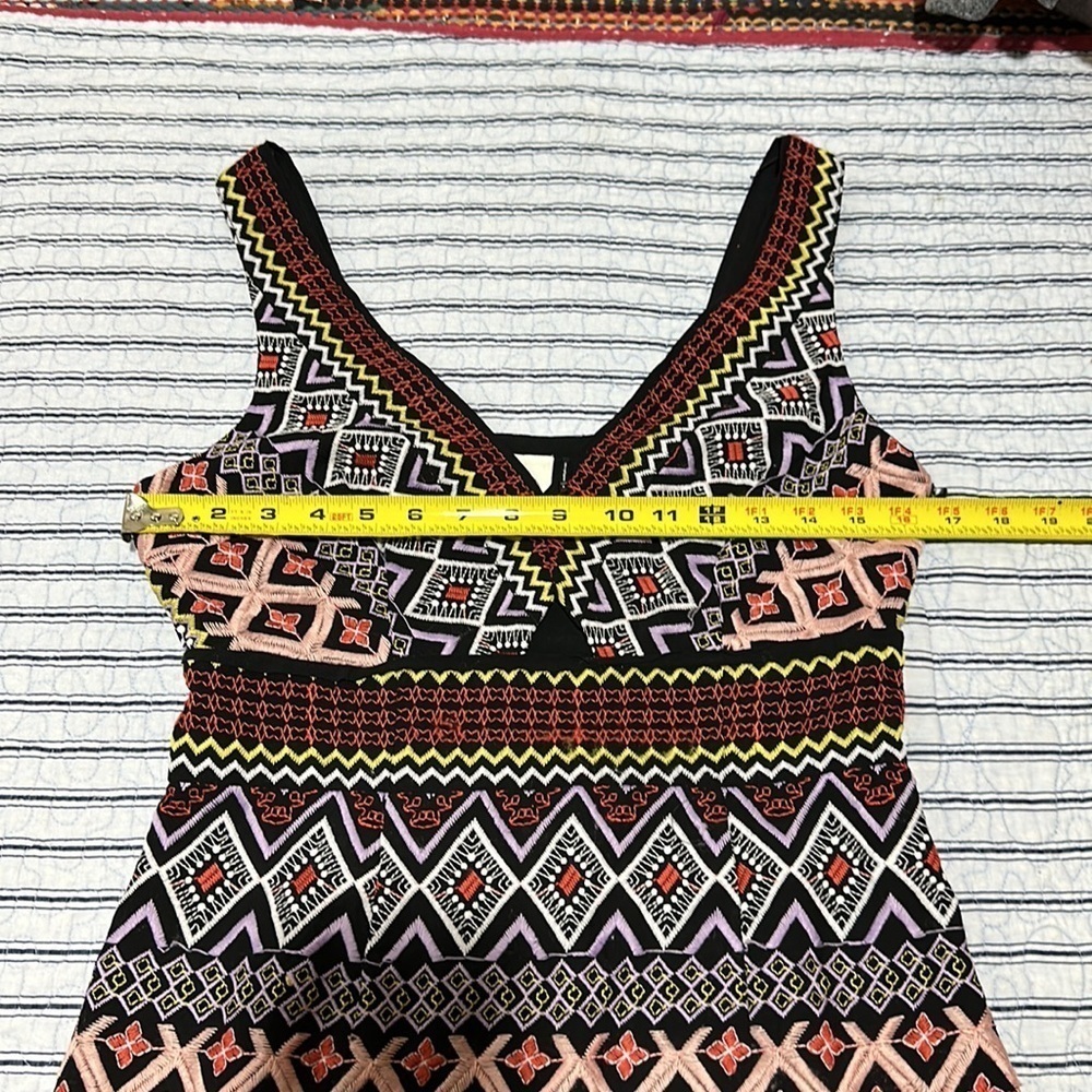 Anthropologie Geo-Embroidered Column Dress by Akemi + Kin size 6 - Picture 10 of 16
